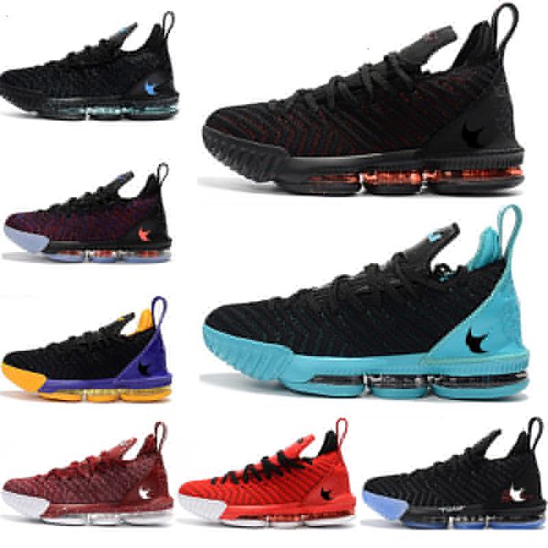 

new oringnals shoes lakers trainers designer 16s basketball colorways xvi 16 black white gold bhm mens athletic sports shoes size 7-12