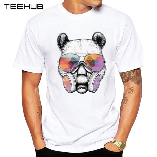

new men's fashion cool masked panda design short sleeve cool lion masked french bulldog hipster hooded sweatshirt hoodie men t shirt