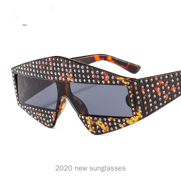 

sunglasses oversized diamond square women vintage flat pink black rhinestone one piece men nx, White;black