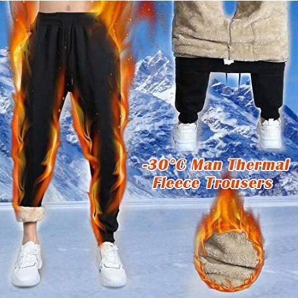 

women's pants & capris 2021 women winter lamb fur cashmere slim casual warm harem thick lined fleece autumn sweatpants trousers, Black;white