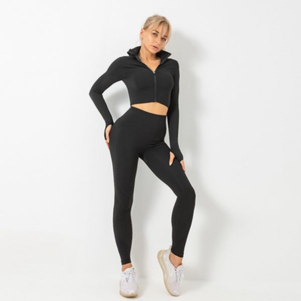 

new fashion designer women's cotton yoga suit, sportswear, fitness 2-piece, 2-piece bra or t-shirt and tights set 0019, Gray