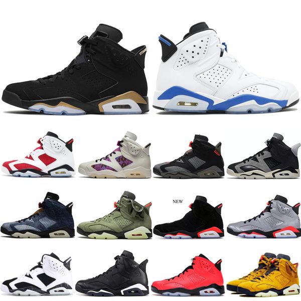 

trainers hare tech chrome bred infrared sports blue 6 6s basketball shoes for mens unc oreo black cat men sports trainers sneakers 7-13, White;red