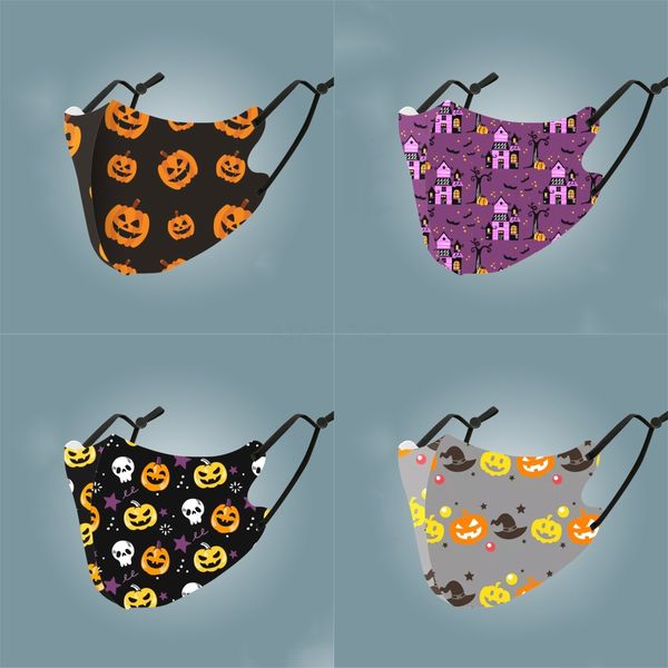 

washable elastic camouflage mouth masks print earloop dust filtrition face mask for man and womans#413, Black