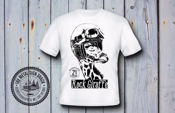 

summer short sleeve plus size cafe racer rock giraffe shirt, herren, motorrad, biker, retro, geschenk, sport sweatshirt hoodie t shirt