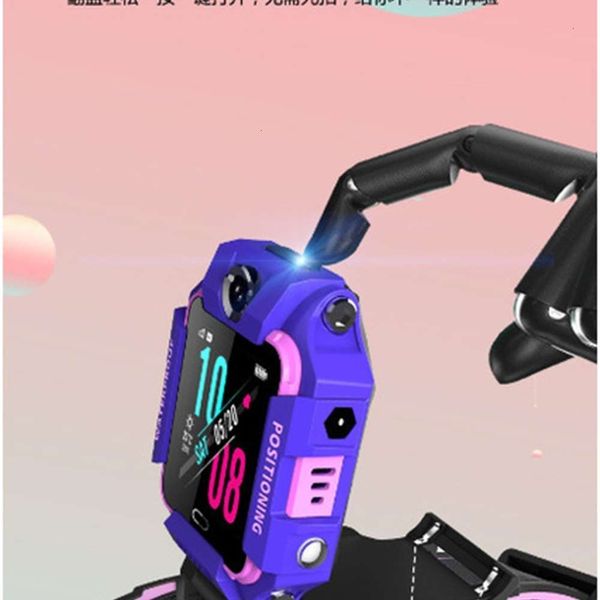 

waterproof children's positioning smart phone gps watch hd ai call zkqg, Blue