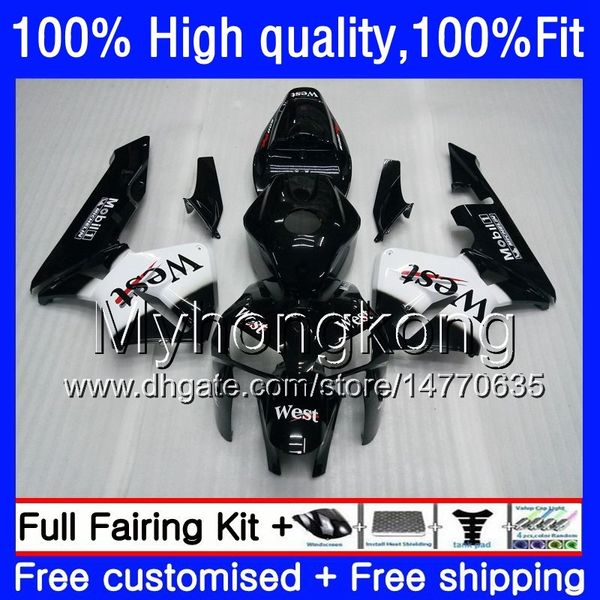 100% Fit OEM para Honda CBR600RR CBR600 RR CBR600F5 600cc ocidental preto quente 48HM.90 CBR 600 RR CC F5 05 06 CBR 600RR 2005 carenagens 2006 Injeção