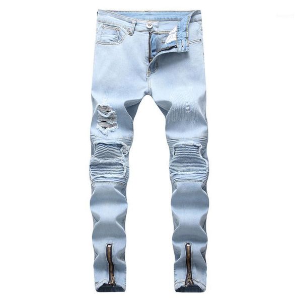 

cross border 2020 men's and america's men's jeans1, Blue