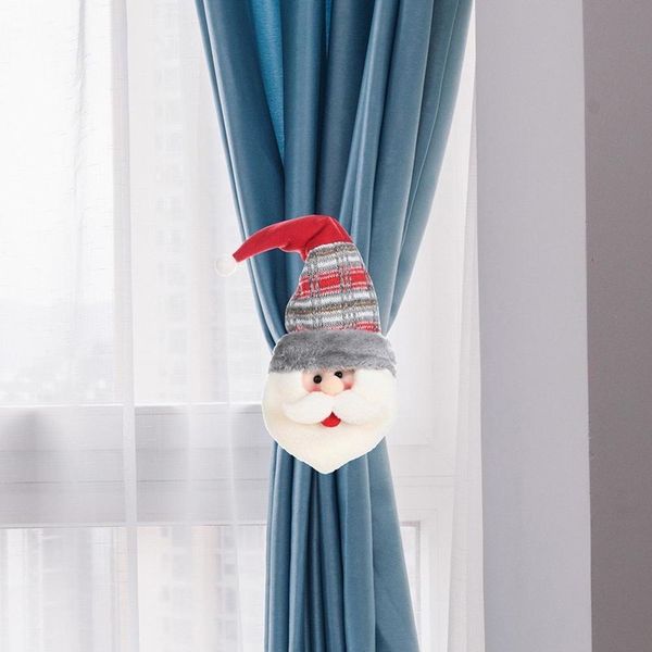

newsanta clause snowman deer dolls curtain buckle christmas decoration for home new year party decor weihnachtsdekoration sd