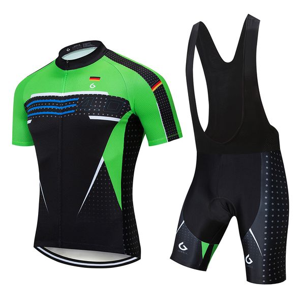 

new fashion men cycling jersey pro team tour de france set summer quick dry short sleeve cycling clothing road bicycle sportswear sport suit, Gray