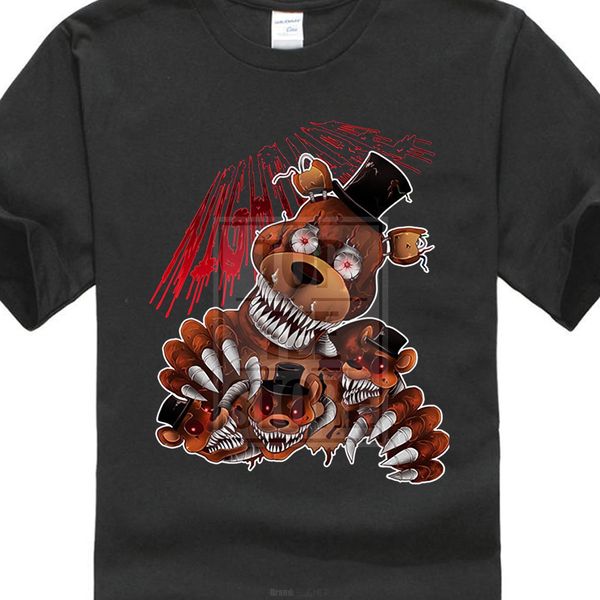 

fnaf five nights at freddy's nightmare freddy 3d print men's custom shirts short sleeve hoodie designers t shirts sweatshirt
