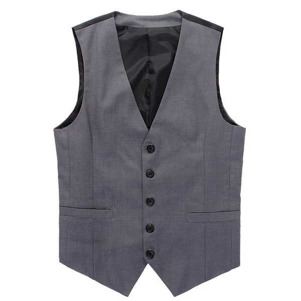 

plus size s-7xl fashion slim fit sleeveless mens wedding waistcoats 9 colors solid waistcoat men dress vests y122306 201123, Black;white