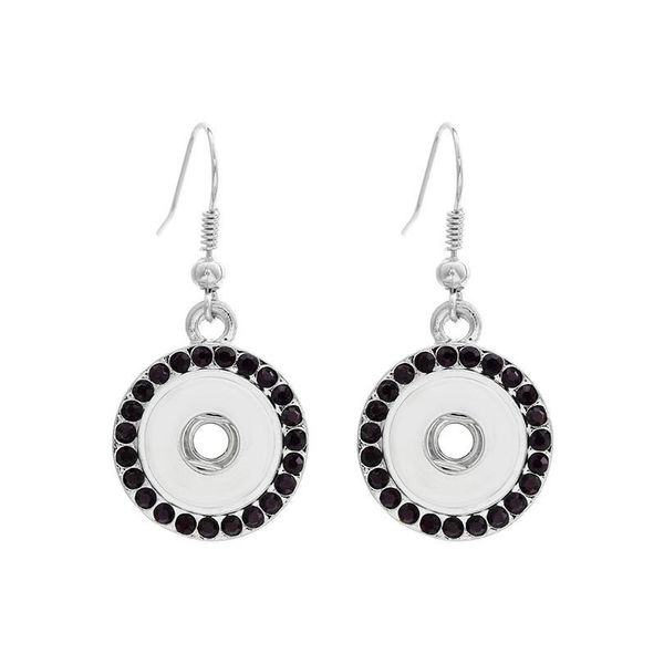 

new snap jewelry vintage crystal 12mm snap earrings fashion mini button drop earring for women diy acc bbyzxc, Golden