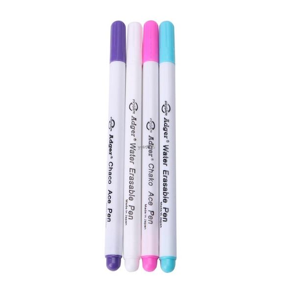 

ootdty new 4x water erasable pen embroidery cross stitch grommet ink fabric marker washable, Black
