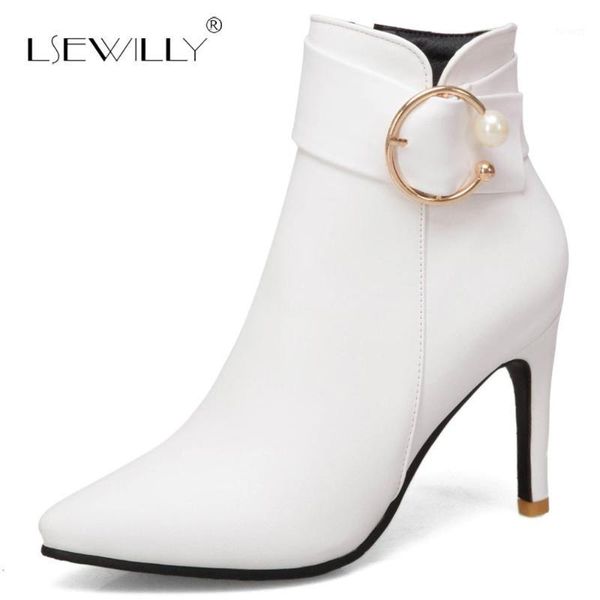 

lsewilly 2020 large size 31-48 high heels dropship wholesale western boots woman shoes winter women's shoes ankle boots e211, Black