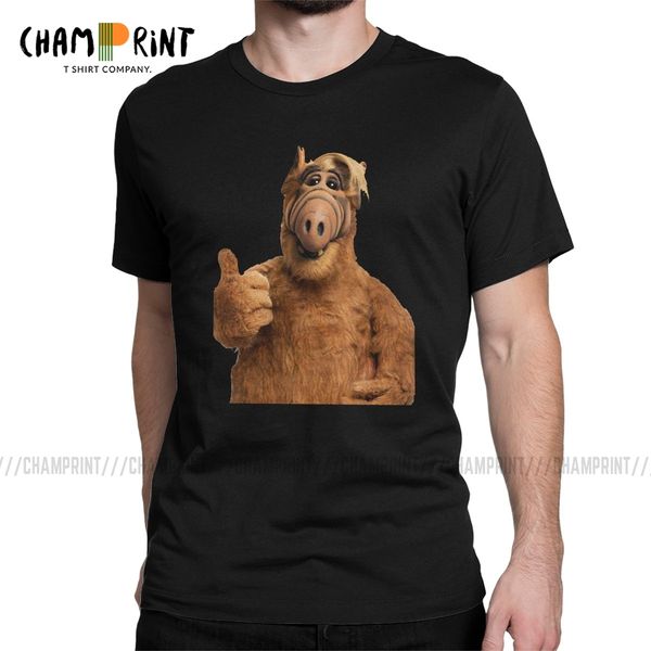 

alf melmac 80s tv alien gordon shumway for vintage round neck short sleeve unique clothing sport hooded sweatshirt hoodie men t shirt
