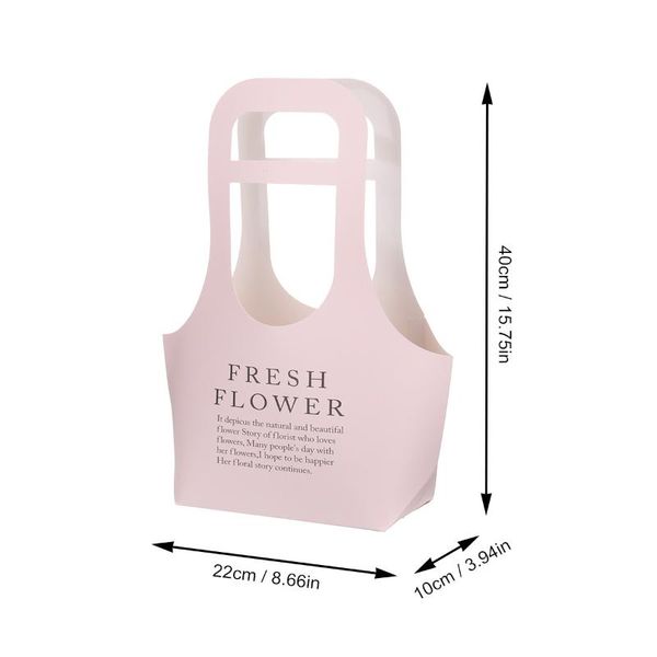 

gift wrap 10pcs kraft paper bags flower box handbag waterproof bouquet florist valentine's day rose boxes party decoration