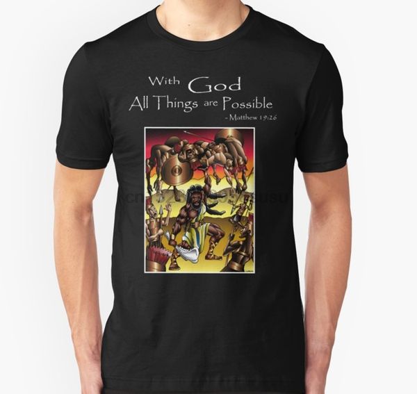 

men tshirt sampson (with god all things are possible) t shirt printed t-shirt tees sport hooded sweatshirt hoodie