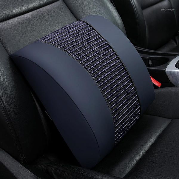 

memory foam lumbar back supports cars massager waist rest cushion leather auto pillow for chairs in the car seat pillows office1