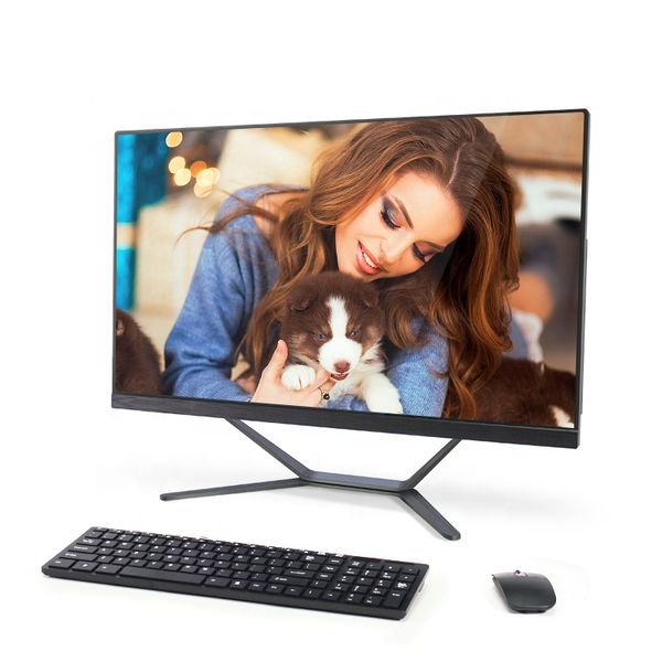

frameless 23.8 inch all in one pc deskcomputer in core i7 8gb ram 256gb intel ssd win10 ddr3 dvd-rom quad core