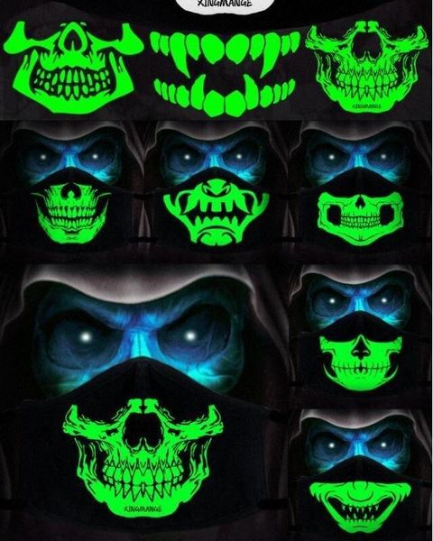 

black mouth cartoon pm2.5 dustproof 1pcs mask cotton glow men dark masks mouth mask skull woman in hd3i# half muffle night anime face n xicq