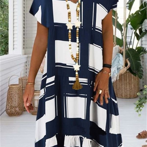 

lagtl dressv-neck fashion dressv-neck digital printed short sleeve for women 2020 fashion printed dress 2020 dressdigital short sleeve dress, White