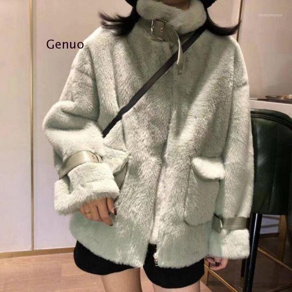 

women's fur & faux autumn solid pocket women coats ladies casual warm zipper elegant fashion outwear female winter coats1, Black