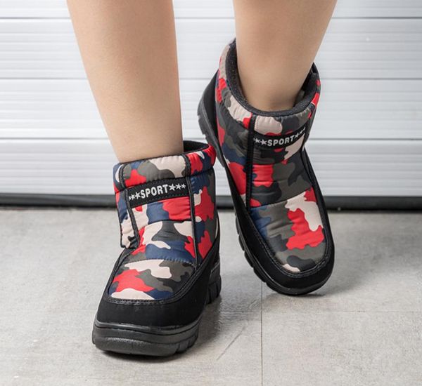 

fashion women snow boots new warm mid-calf winter shoes woman boot weatherproof winter snow boots women shoes, Black