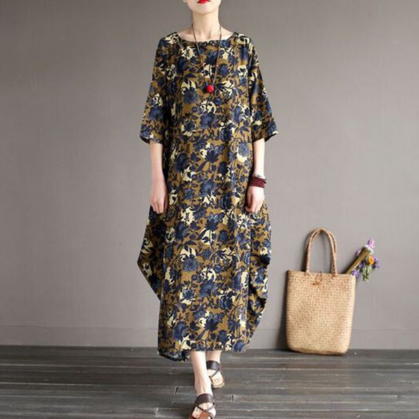 

summer fashion loose dress, women's linen party dress