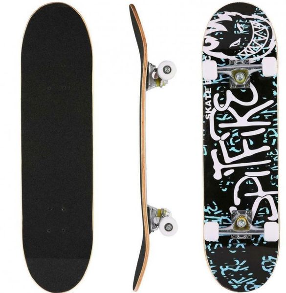

outdoor recreational sports skateboard 79.5*20*13cm with letter pattern four-wheeled maple silent skateboard
