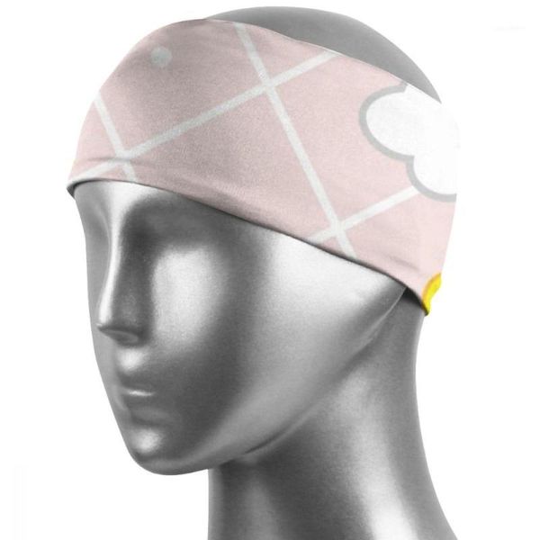 Fascia da uomo assorbente ciclismo yoga sudore sportivo fascia per capelli e donne fasce per capelli rosa Q009 cappelli maschere