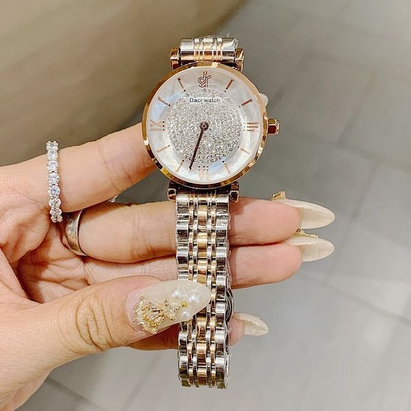 

luxury women watches diamond silver crystal watch ladies brand lady casual watch women's bracelet watches relogio feminino t200420, Slivery;brown