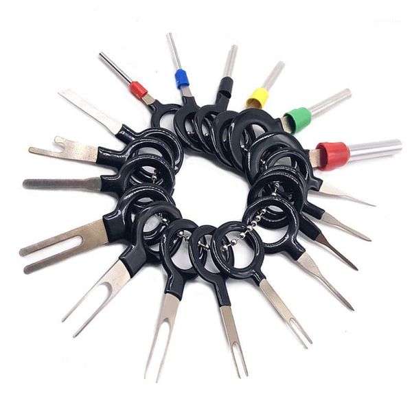 

11/18/36pcs car terminal removal kit wiring crimp connector pin extractor puller terminal repair professional tools1