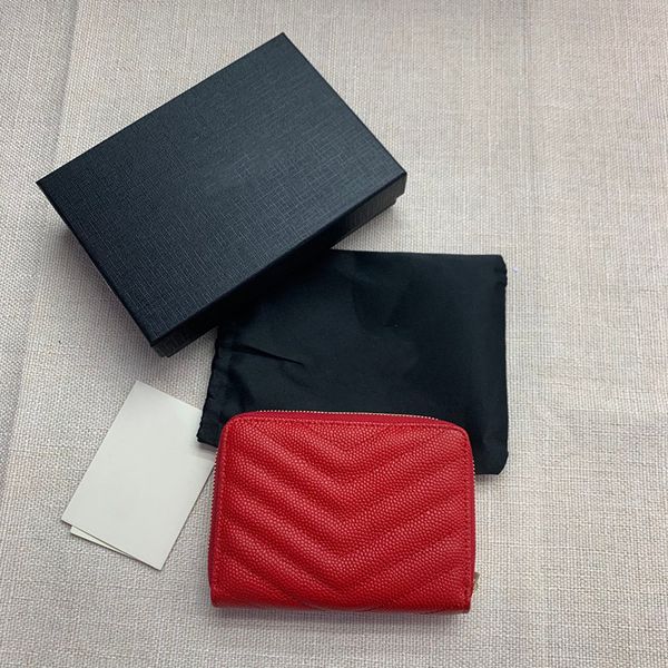 

designers wallets monograms compact zip around wallet grain poudre embossed leathers lady mini purse handbags with box, Red;black