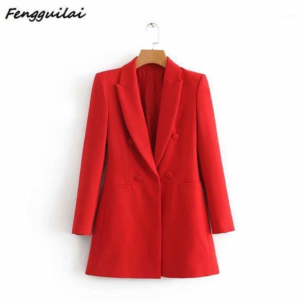

spring suit blazer women double breasted slim long sleeve blazer outerwear mujer christmas casual black red suit jacket ladies1, White;black