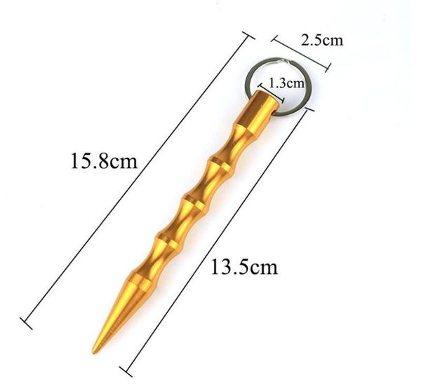 

ups fedex aluminum self defense keychain mental stick car keychains personal safty key chain charm car keychain key chains