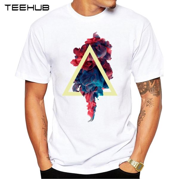 

teehub summer men's fashion abstract color printed t-shirt short sleeve popular design novelty tee sport hooded sweatshirt hoodie