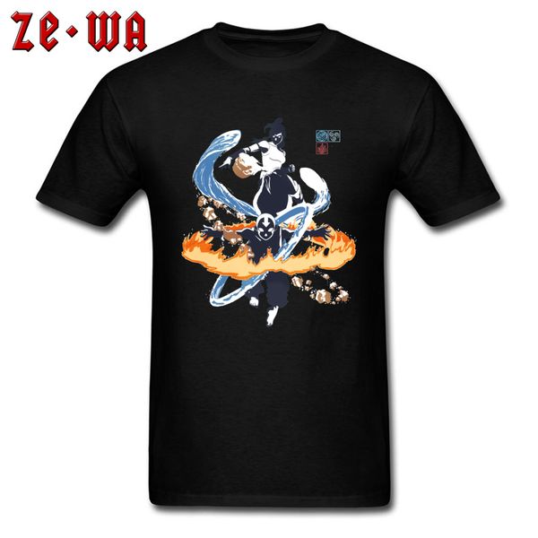 

the last airbender avatar korra funny mythical character fire water powerful tshirt casual o neck sport hooded sweatshirt hoodie men t shirt