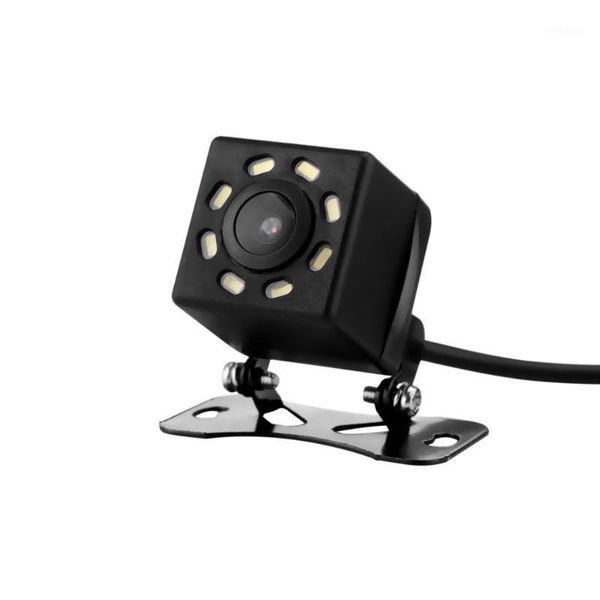 

universal car rear view camera 8 leds night vision reversing auto parking monitor ccd waterproof 170 degree hd video1
