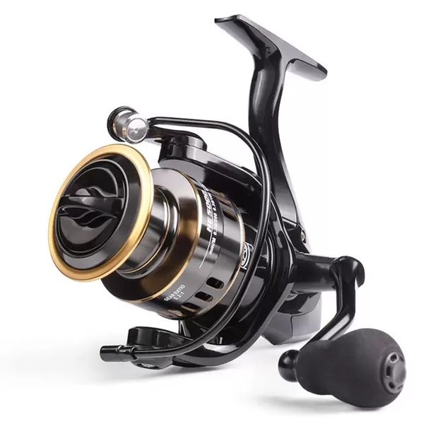 HE7000 Fishing Reel Drag 10 kg 5.2 1 bobina di metallo rotazione della carpa di acqua salata