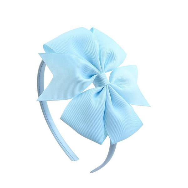 

ruoshui kids solid hair band bowknot headband fashion hair bows accessories for girls festival hair hoop woman headwear h wmtngq, Black;brown