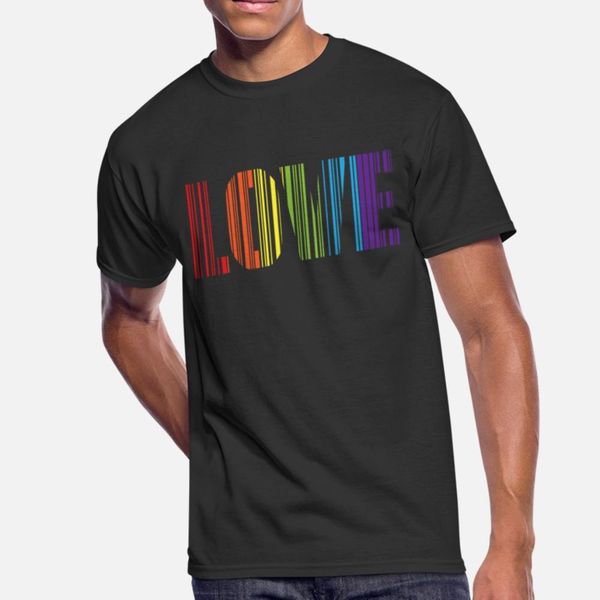 

love rainbow barcode lgbt t shirt comic black sports tracksuit hoodie sweatshirt