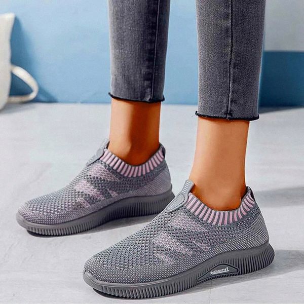 

blwbyl shoes woman slip on plus size breathable mesh sneakers sports shoe light chaussures femme zapatos mujer sapato d619 #yq63