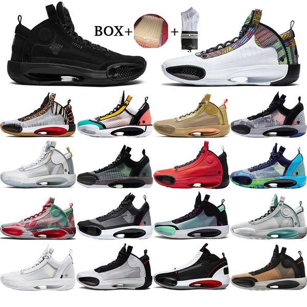 

new arrival 34 34s jumpman basketball shoes cny black royal heritage chicago wrapping paper amber rise sport outdoor men sneakers eur 40-47, White;red