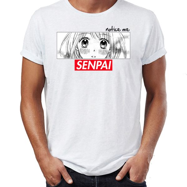 

men's t shirt senpai notice me manga anime otaku awesome artsy printed tee sport hooded sweatshirt hoodie