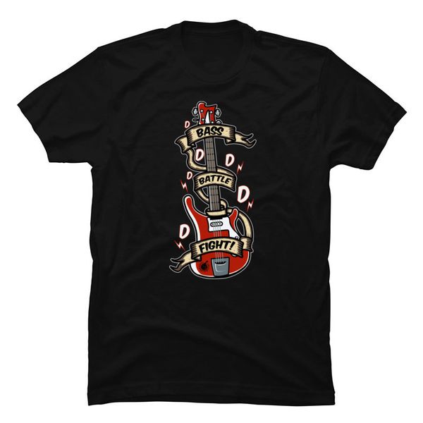 

bass battle fight guitar design short sleeve new aarrival summer crewneck pure stranger things sport hooded sweatshirt hoodie men t shirt