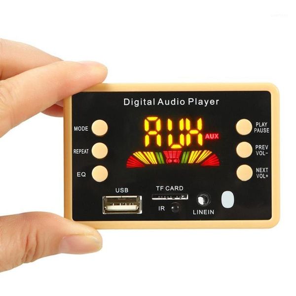 

12v mp3 player speaker digital audio player car fm radio module support fm tf usb aux recorders1
