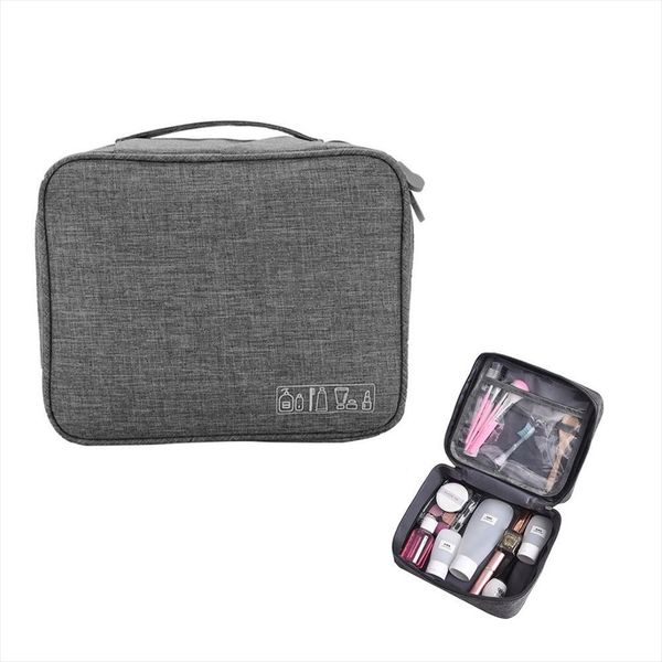 

jiaruo waterproof square women men make up washing toiletries cosmetic bag makeup travel kit organizer bag transparent interval