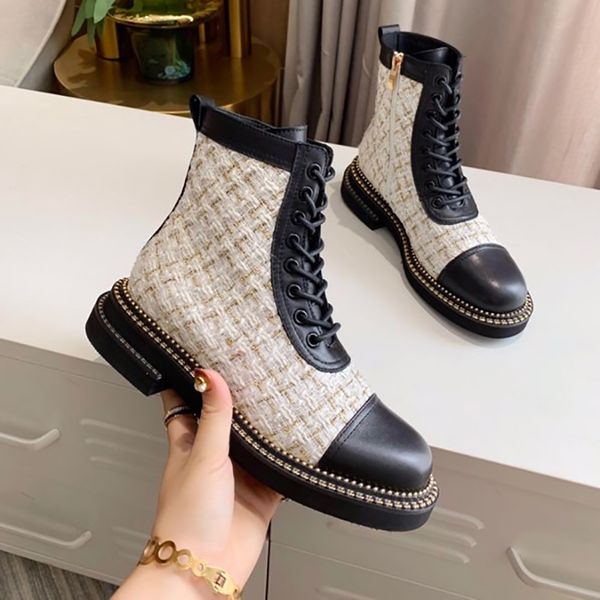 

new fashion european and american ladies fall winter classic red and black lattice stitching in the tube side zipper allmatch martin boots