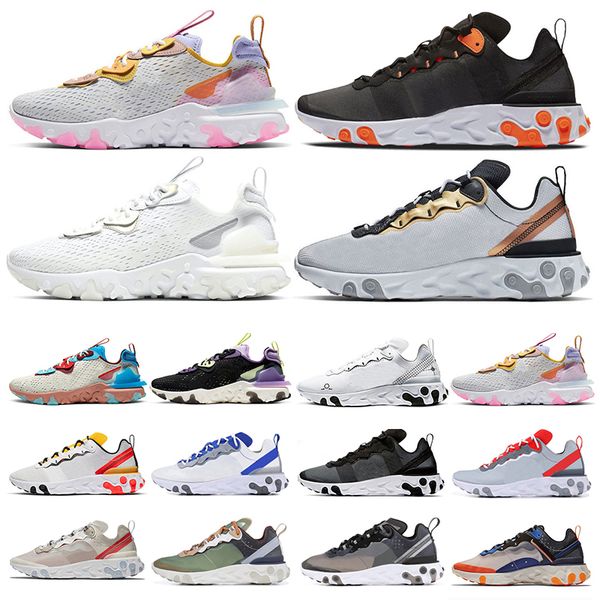 

undercover x upcoming react element 87 55 pack white air sneakers brand men women trainer men women designer running shoes zapatos v5d6d, White;red