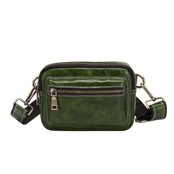 

waist bags design women square mini belt bag wax leather camera crossbody